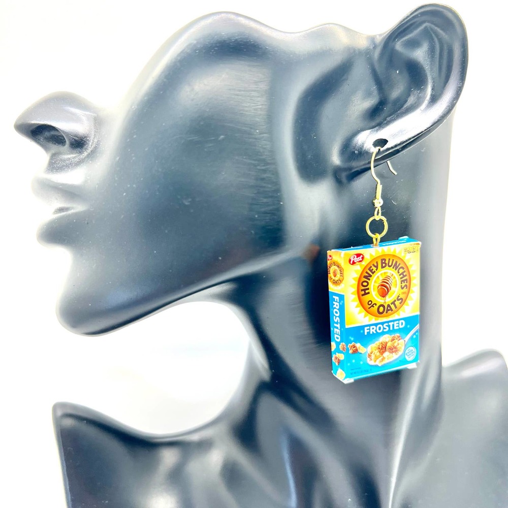 Honey Bunches of Oats Earrings - Cereal Earrings - Mini Brands Accessories - Picture 9 of 10